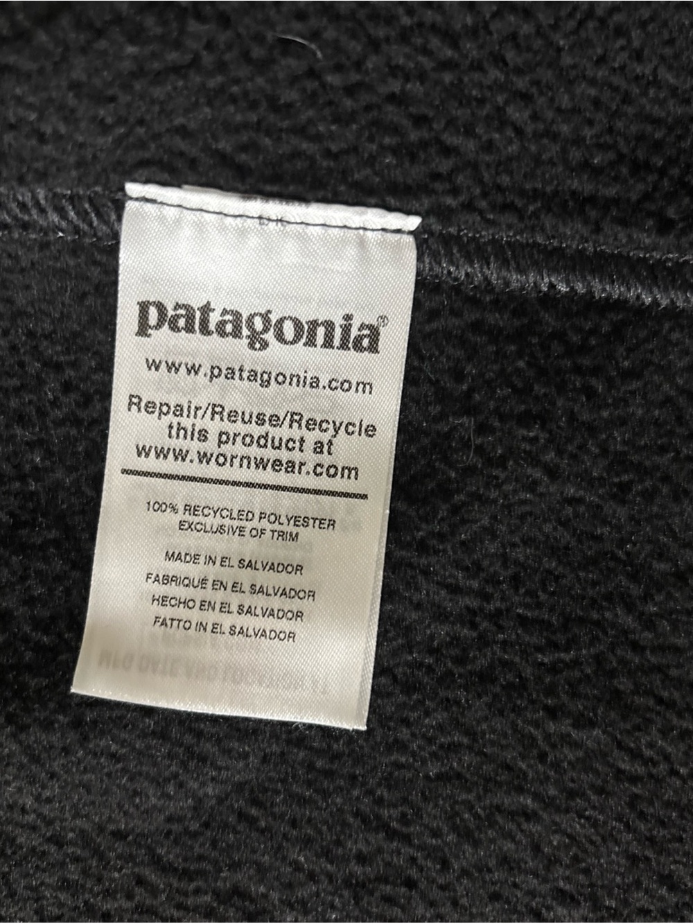 Patagonia Black Fleece Vest - Picture 5 of 5